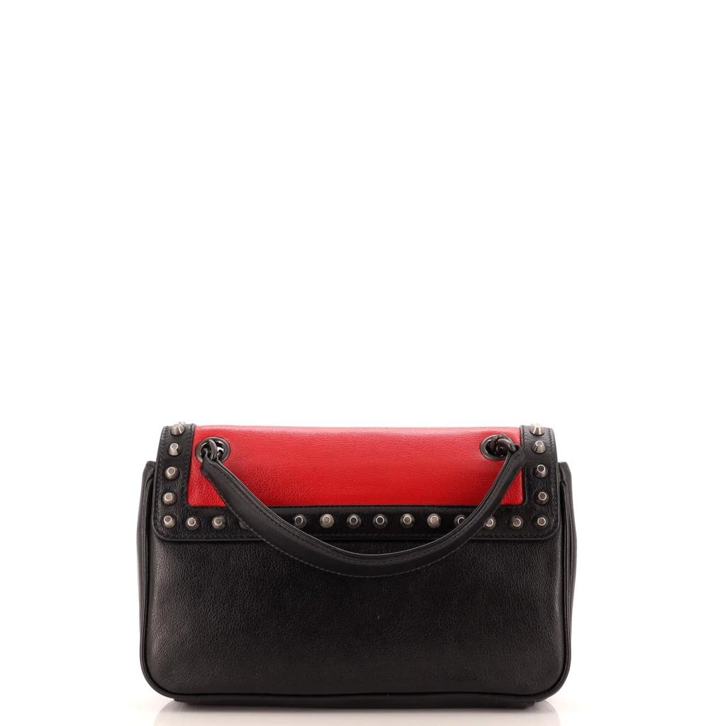 Prada Chain Flap Bag Studded Glace Calf Small 3