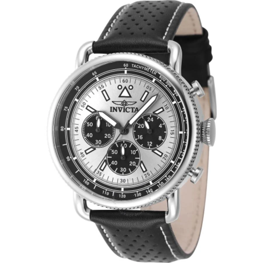Invicta Speedway Zager Exclusive Chronograph Quartz Silver Dial Men's Watch 47363 1