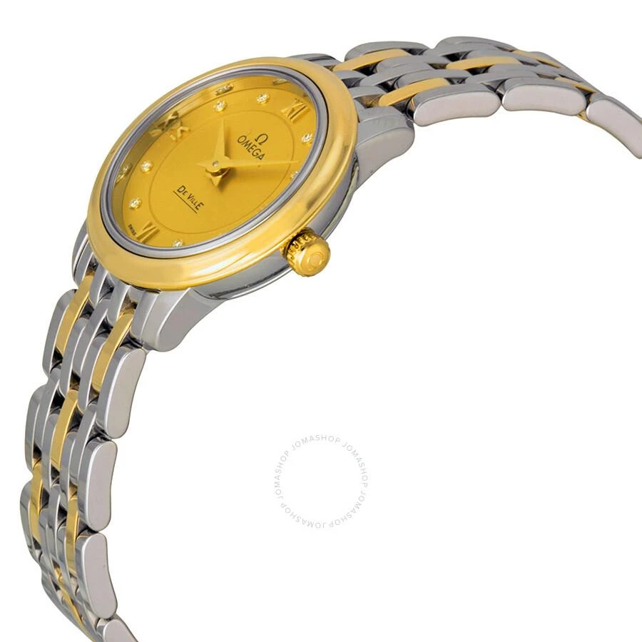 Omega De Ville Prestige Champagne with Diamonds Dial Ladies Watch 424.20.24.60.58.001 2