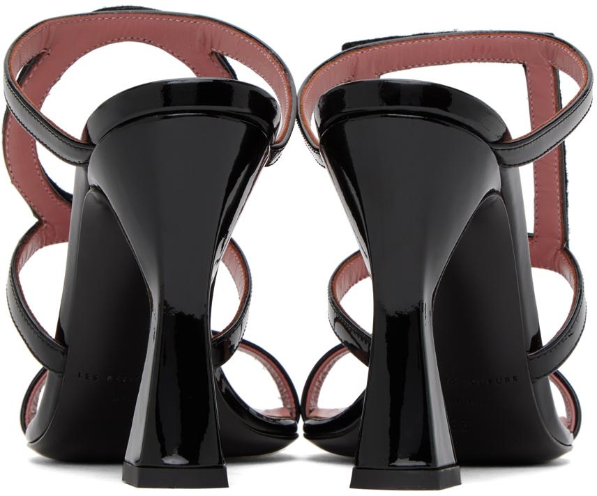Les Petits Joueurs Black Hoya Heeled Sandals