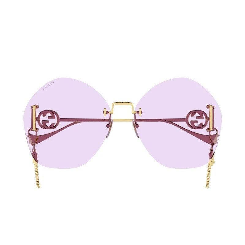 Gucci Sunglasses Geometric Rimless, Gold With Detachable  display picture 1