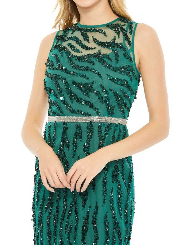 Mac Duggal Sequin Sheath Midi-Dress 3
