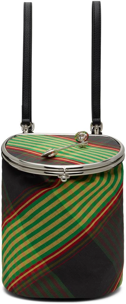 Vivienne Westwood Green Round Frame Backpack 1