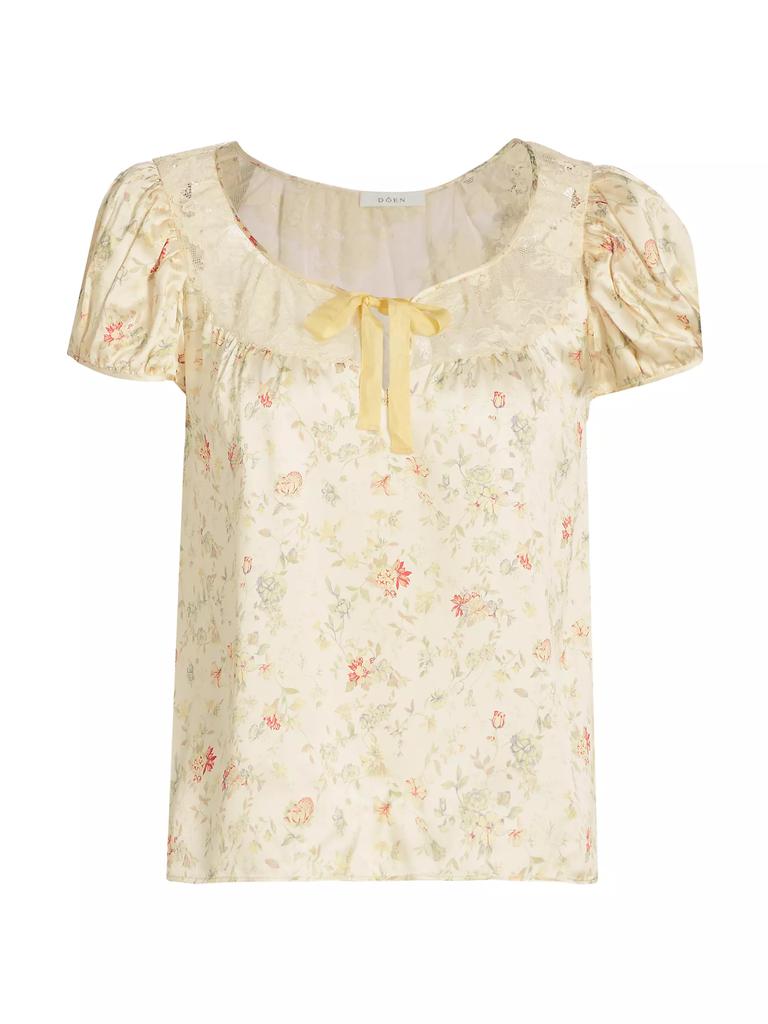 DÔEN Camri Floral Silk Top