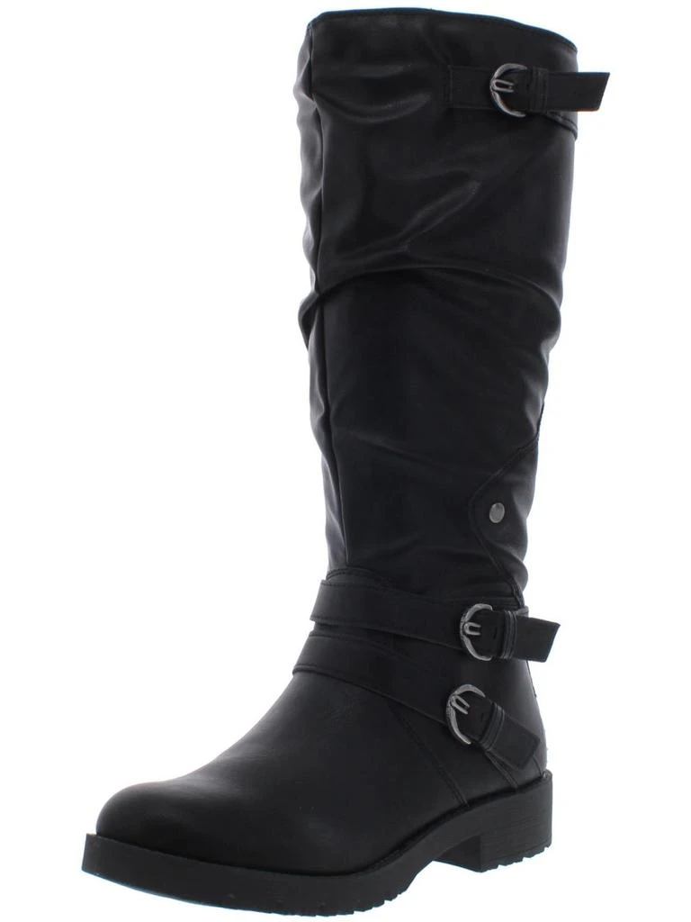 American Rag Brinley Womens Faux Leather Knee-High Motorcycle Boots 5