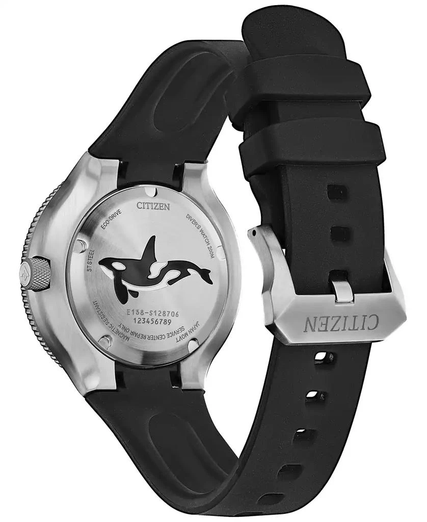 Citizen Eco-Drive Men's Promaster Orca Black Rubber Strap Watch 46mm 3