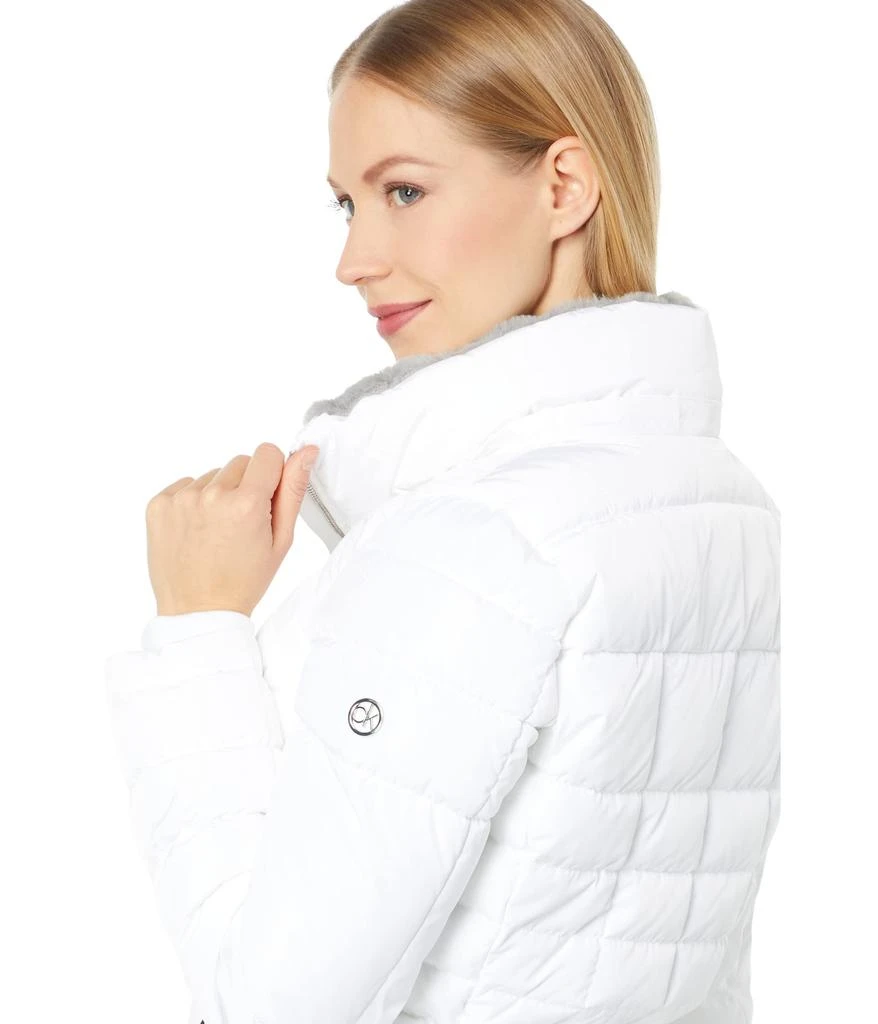 Calvin Klein Short Faux Fur Trimmed Puffer 3