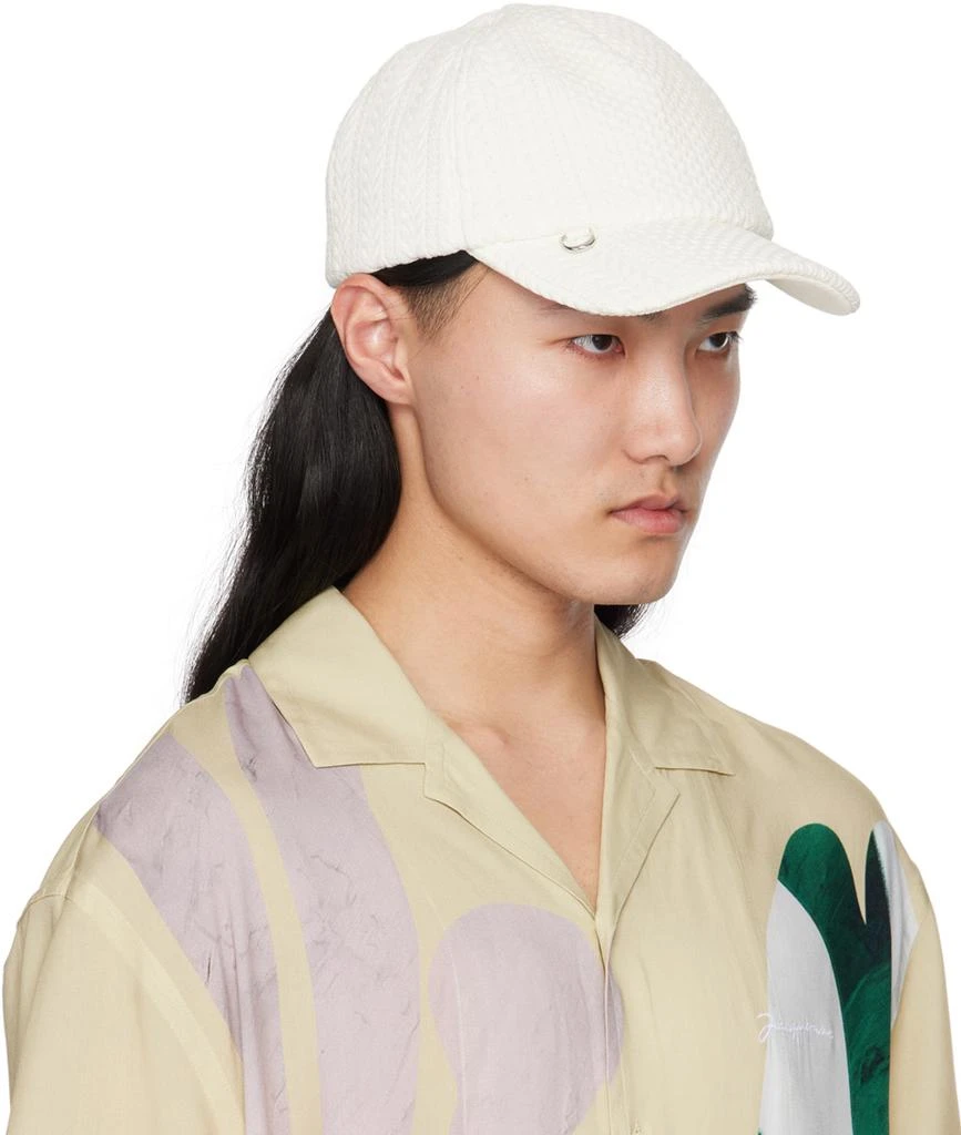 Jacquemus White Les Sculptures 'La casquette Belo' Cap 2