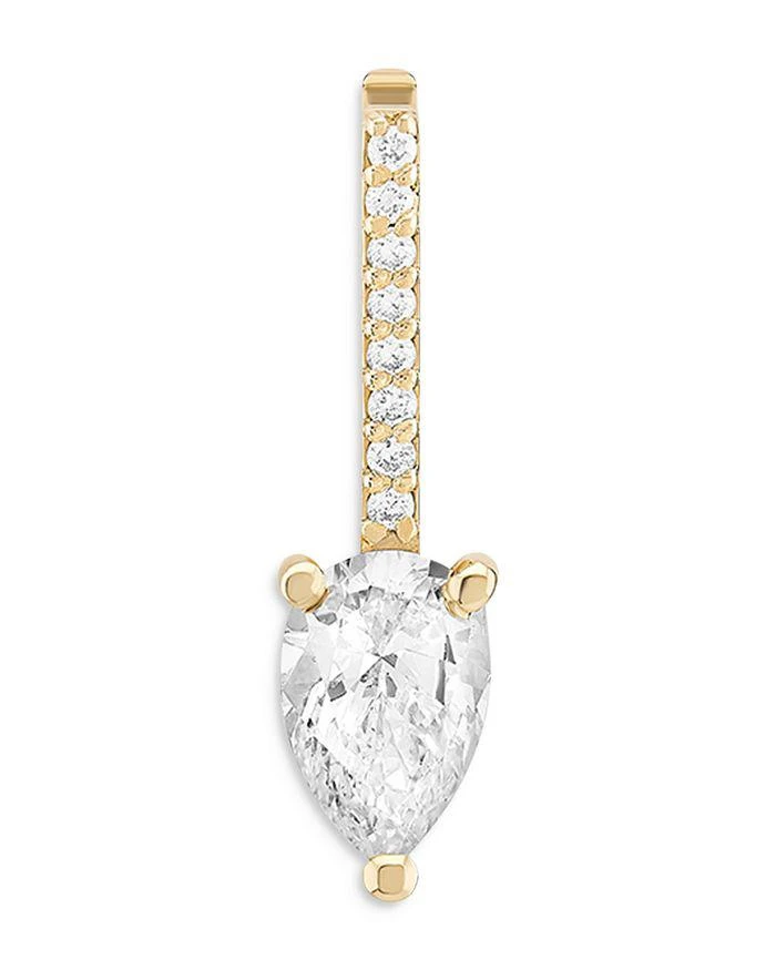 LANA 14K Yellow Gold Diamond Pear 
Round Enhancer Pendant