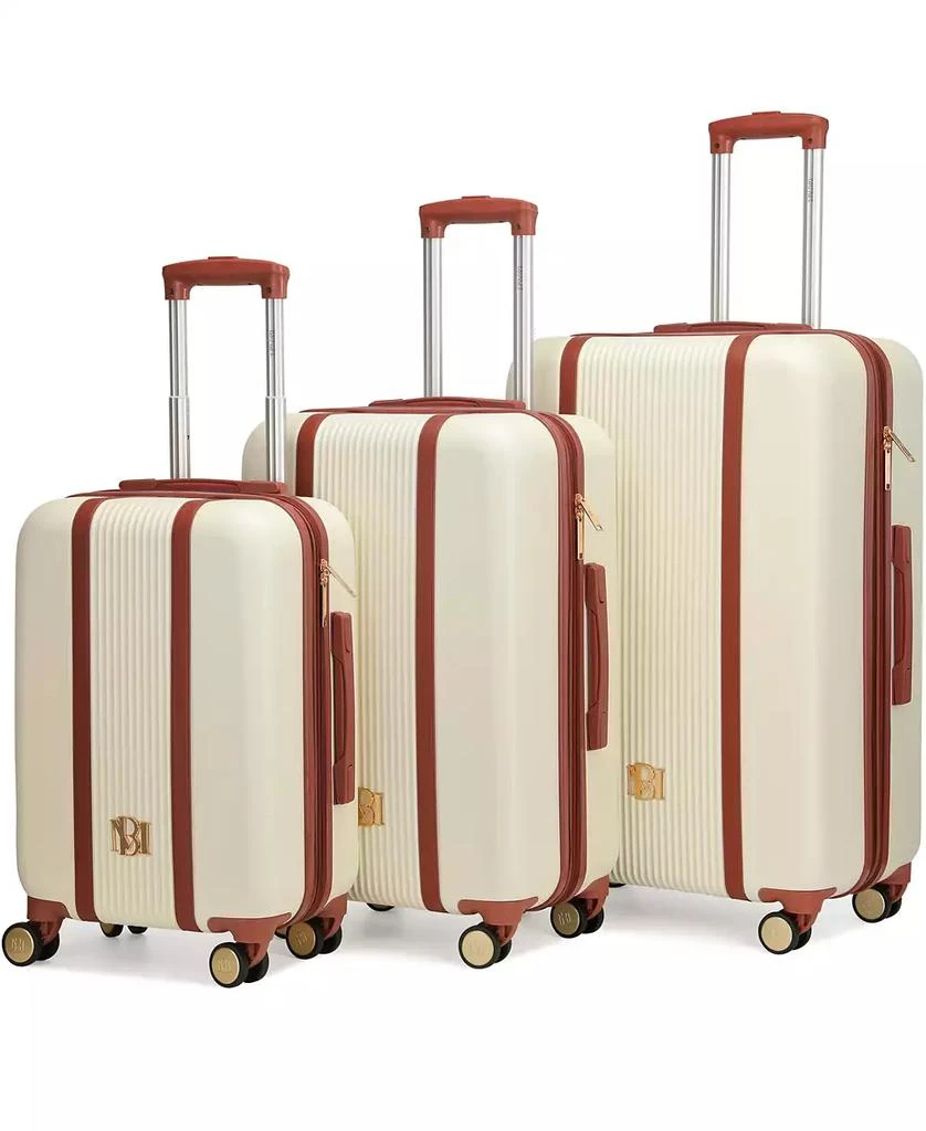 Badgley Mischka Mia Expandable Retro Luggage Set, 3 Piece 1