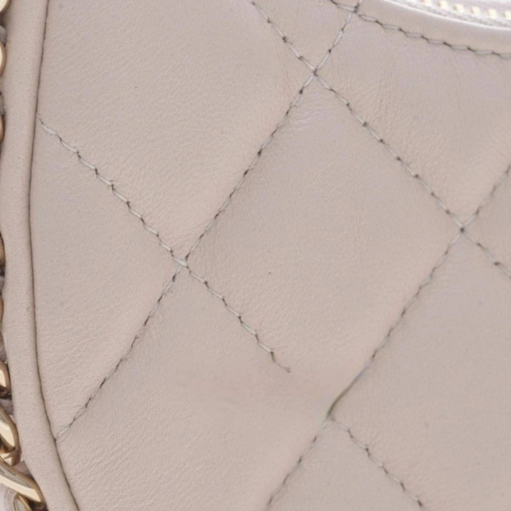 Chanel Chanel Light Beige Leather Mini Hobo Bag 6