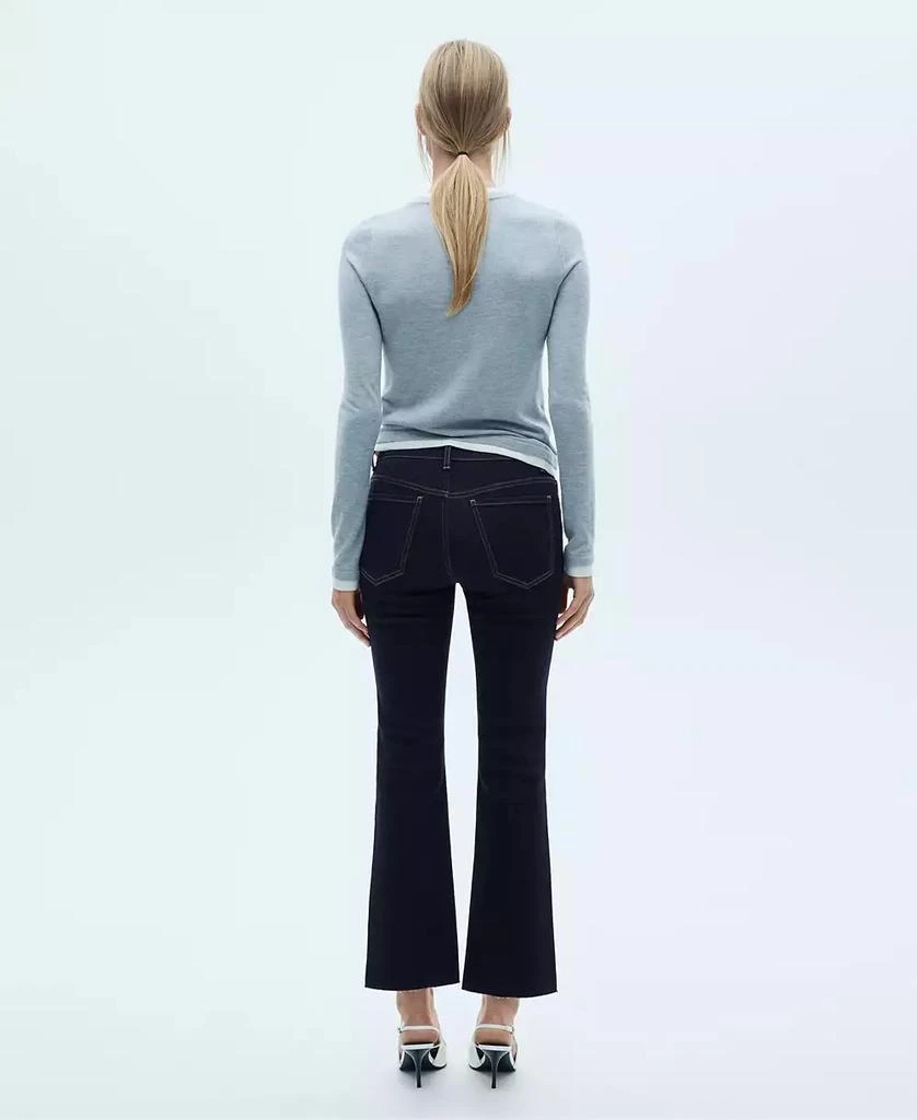Mango Women's Sienna Flared Cropped Jeans 4