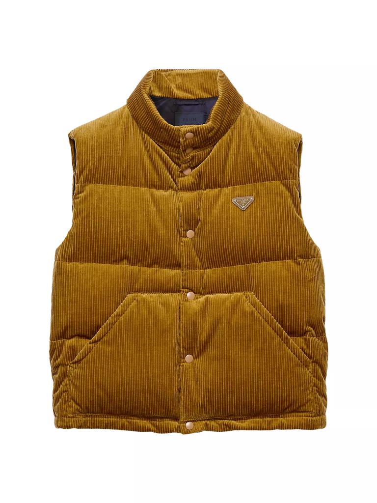 トップス 90s archive prada double corduroy vest PRADA SPORT fleece vest 90-00s Y2K archive XL polyester