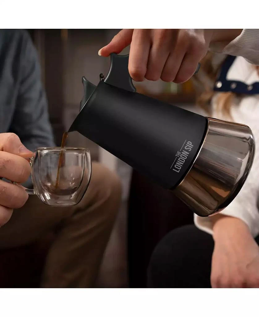 London Sip Stainless Steel Espresso Maker 10-Cup 4