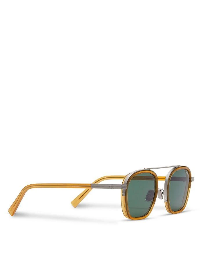 Zegna Orizzonte I Acetate & Metal Sunglasses, 51mm 3