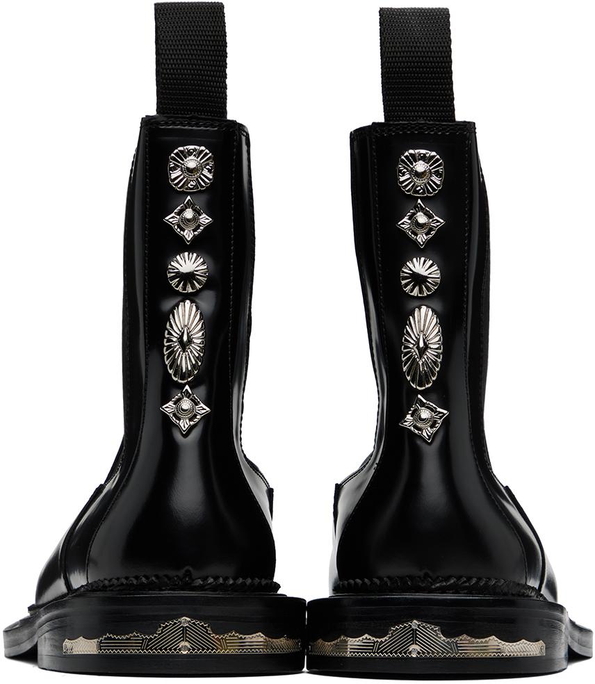 靴 TOGA VIRILIS side gore black leather Black Side Gore Chelsea Boots – On Sale Now with Up to 66% Off