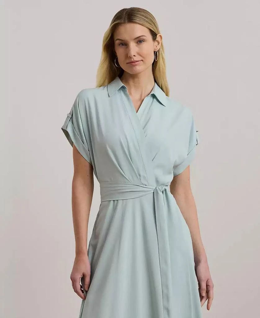 Ralph Lauren Women's Floral Belted Crepe Dress 3