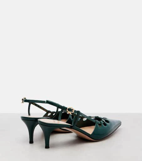 Gianvito Rossi Eloise 55 leather slingback pumps 2