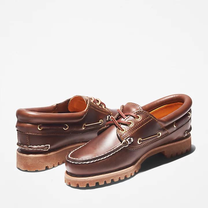 Timberland Women's Noreen 3-Eye Lug Handsewns in Brown