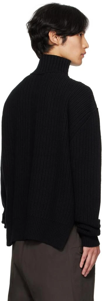 Rick Owens Black Concordians Turtle Neck Sweater 3