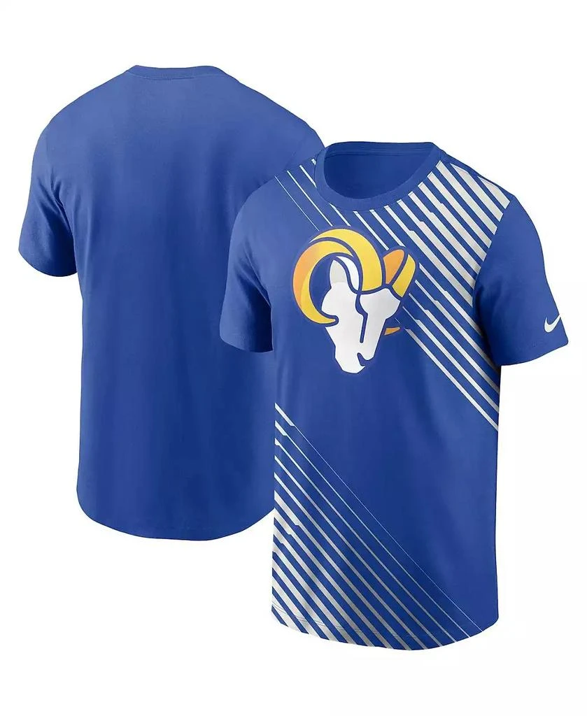 NIKE Men's Royal Los Angeles Rams Yard Line Fashion Asbury T-shirt 1