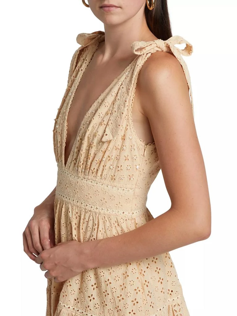 Poupette St Barth Cara Eyelet Lace Minidress 6
