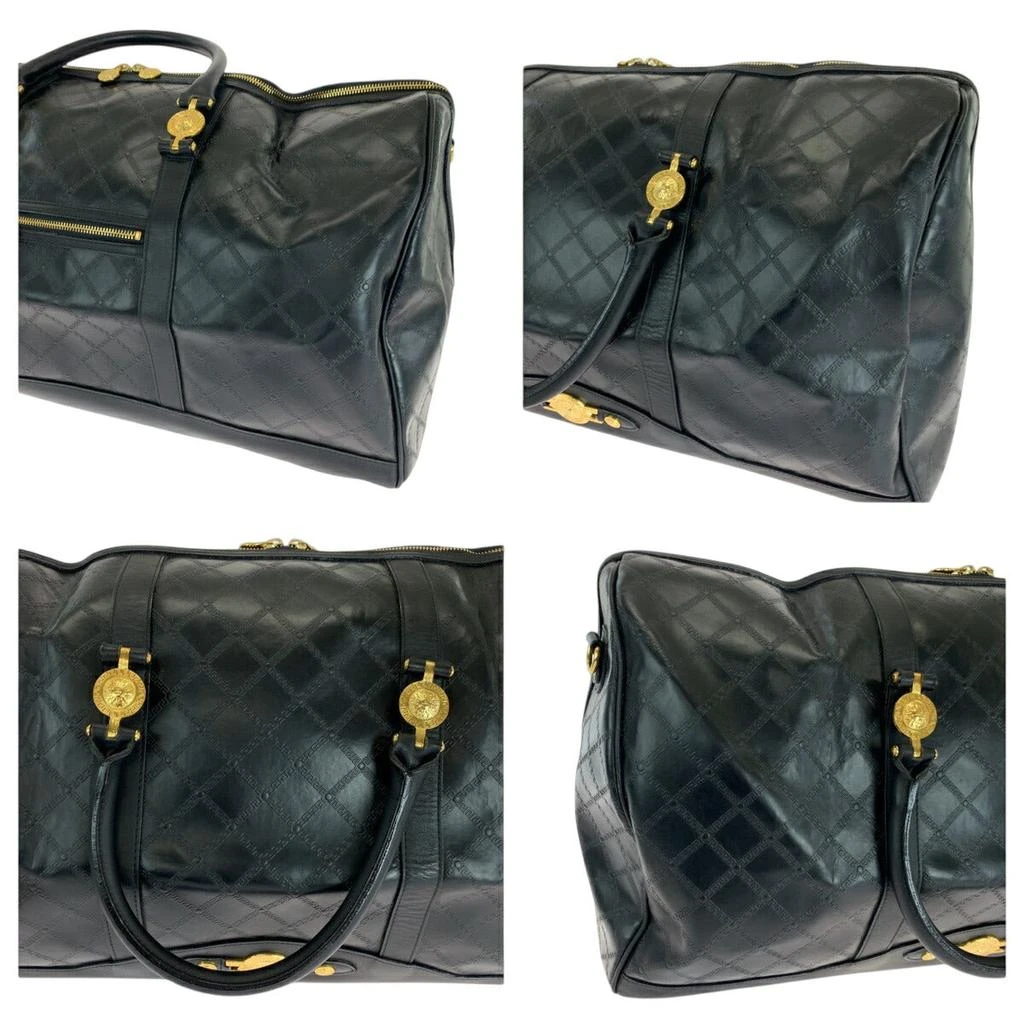 Versace Leather Sunburst Boston Bag 5