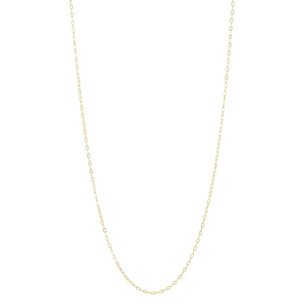 Macy's Hammered Cable Link 14" Chain Necklace in 10k Gold, Created for Macy's