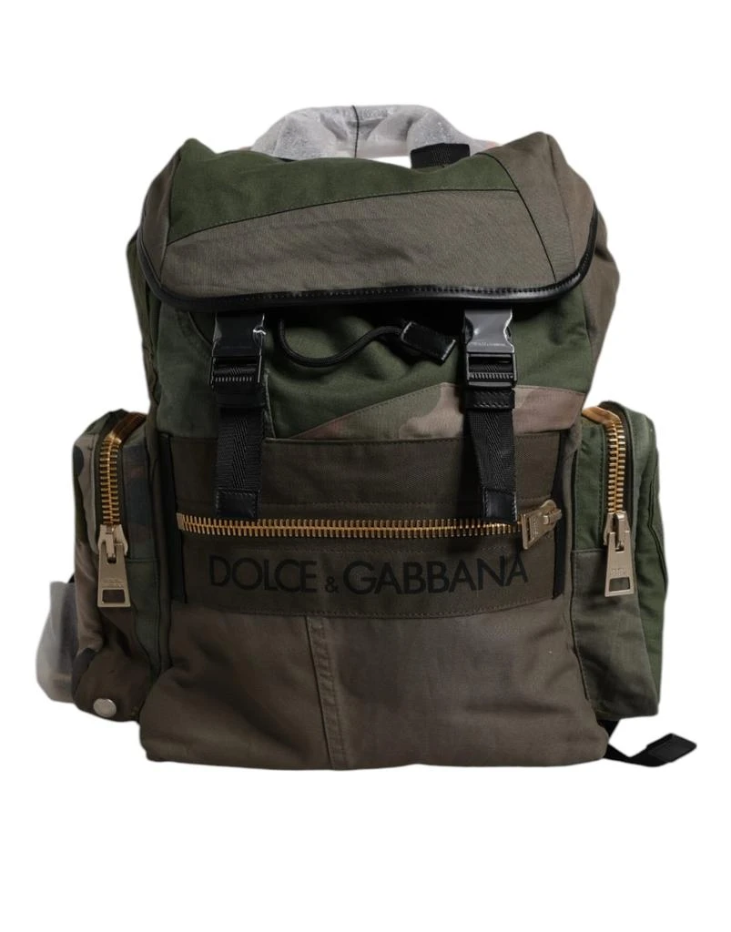 Dolce 
Gabbana Military Patchwork Travel Backpack Men
s Bag