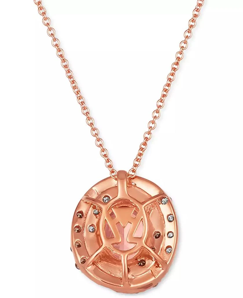 Le Vian Peach Morganite (7/8 ct. t.w.) 
Diamond (1/3 ct. t.w.) Adjustable 20" Pendant Necklace in 14k Rose Gold 3