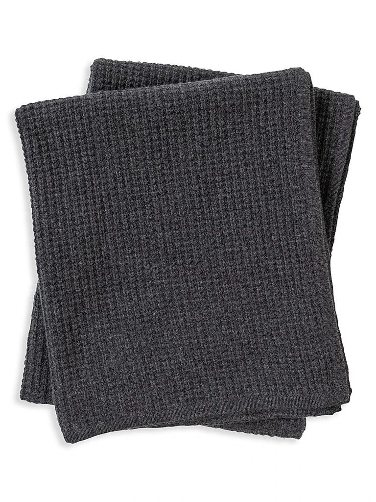 Sofia Cashmere Cashmere Thermal Knit Throw 1
