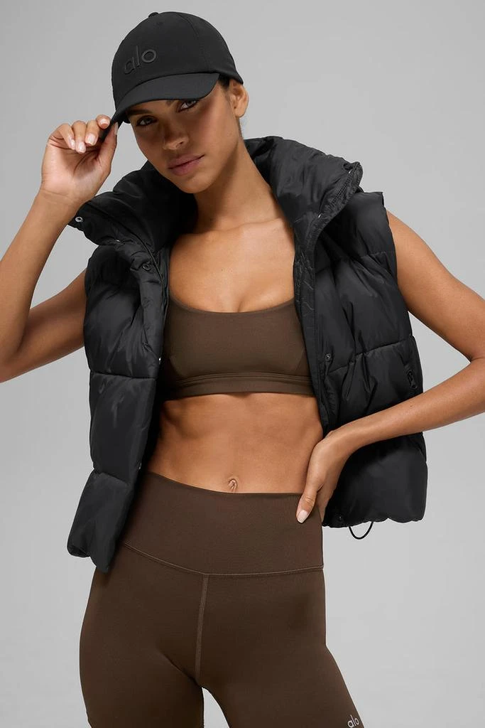 Alo Gold Rush Puffer Vest - Black 2