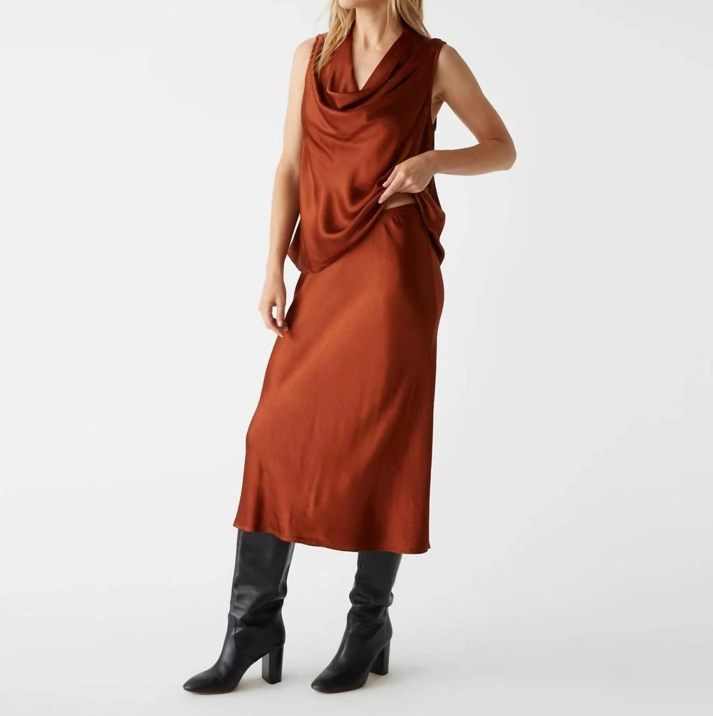 Michael Stars Leila Midi Skirt In Lava 2