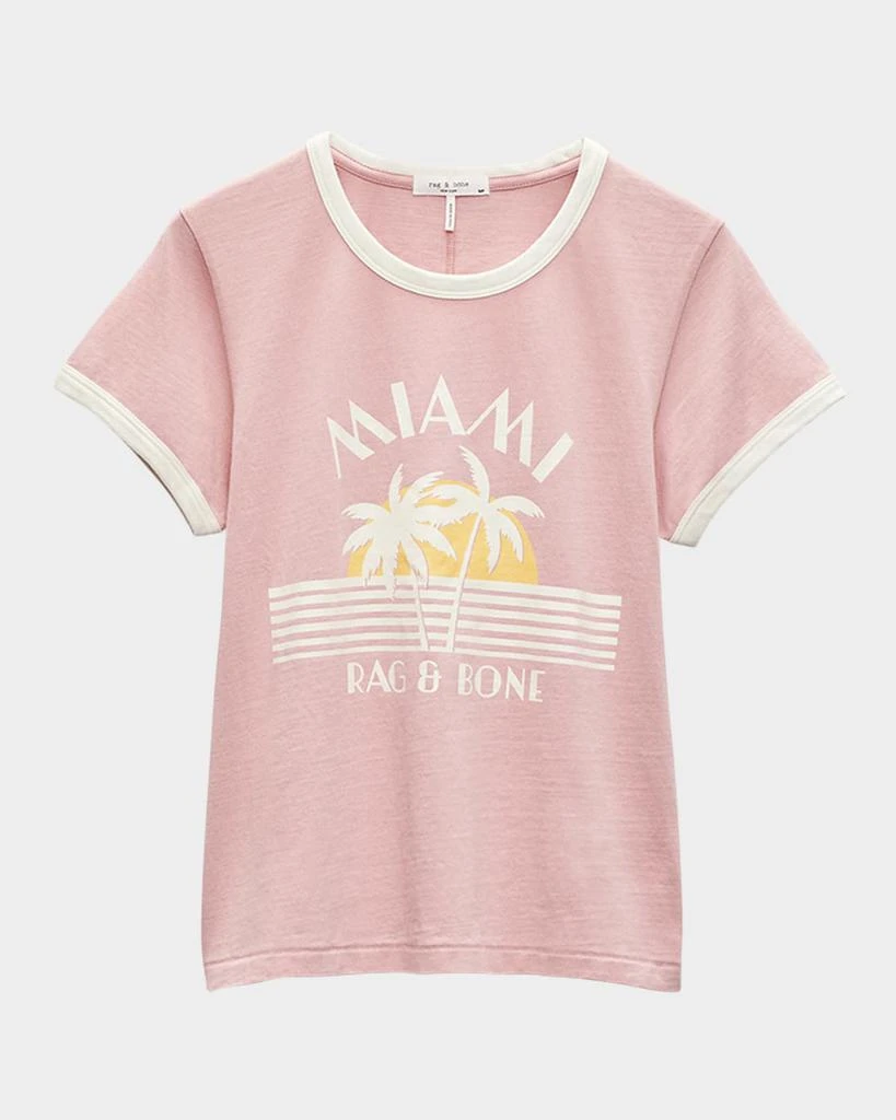 Rag & Bone Miami Boxy Ringer Tee 1