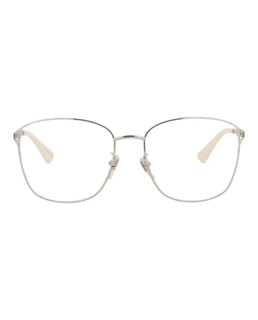 Gucci Square-Frame Metal Optical Frames