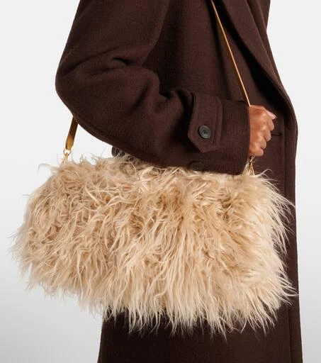 Dries Van Noten Faux fur clutch 2