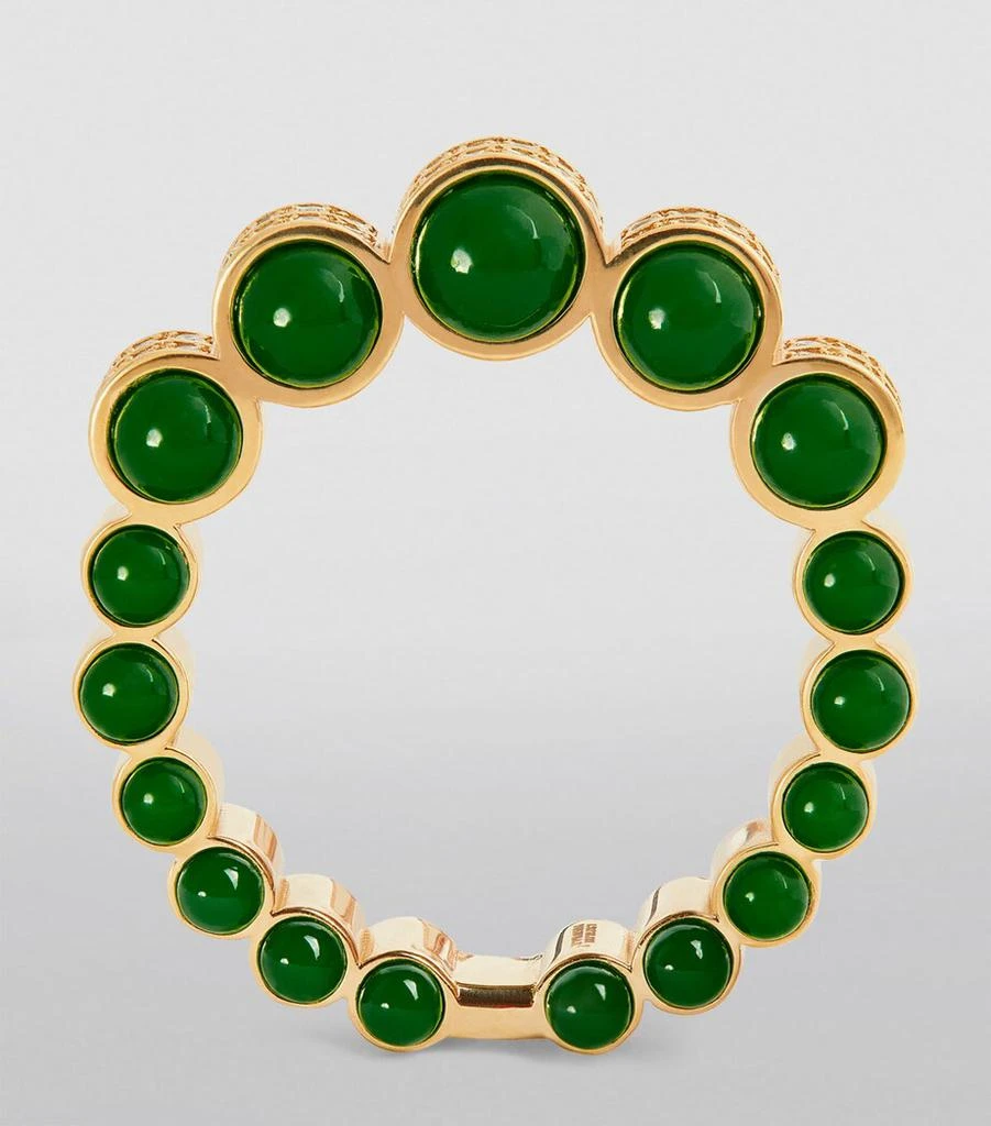 L'ATELIER NAWBAR Yellow Gold, Diamond and Enamel The Chlorine Ring 2