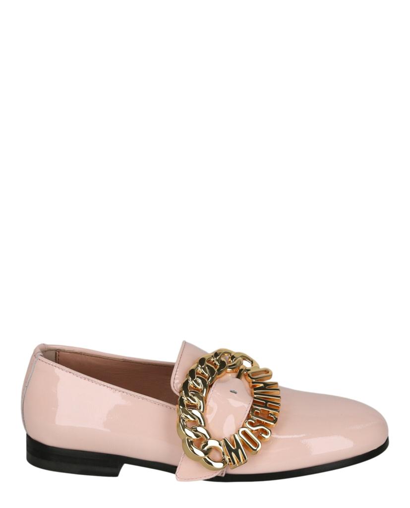 【関税＆送料込み】Moschino Brown Leather Blend Slippers Moschino Brown Leather Blend Slippers | italist