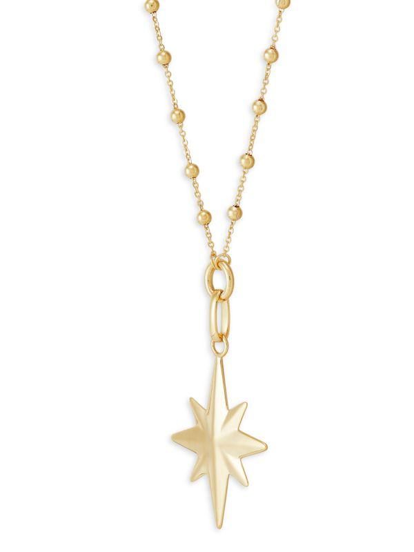 Saks Fifth Avenue 14K Yellow Gold North Star Necklace