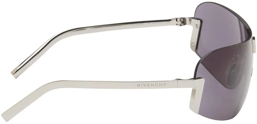 Givenchy Silver Rimless Thin Mask Sunglasses 2