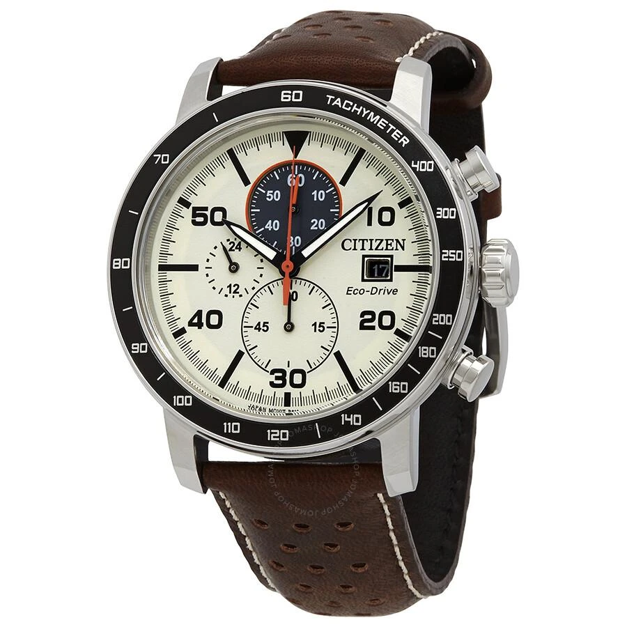 Citizen Brycen Chronograph Light Brown Dial Men's Watch CA0649-06X 1