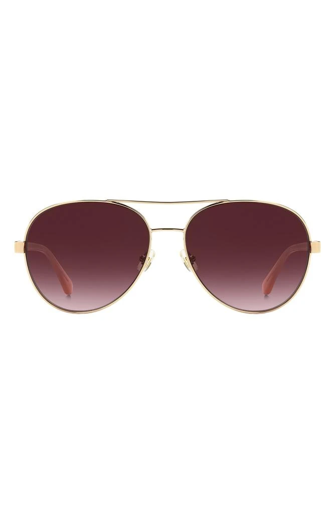 Kate Spade averie 58mm gradient aviator sunglasses 1