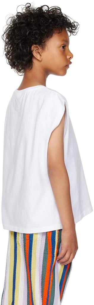 maed for mini Kids White Tiger Tank Top 3