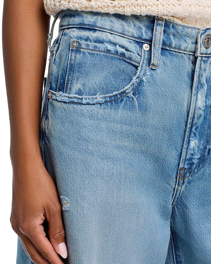 FRAME Low Slung Barrel Wide Leg Jeans in Ziggy 5
