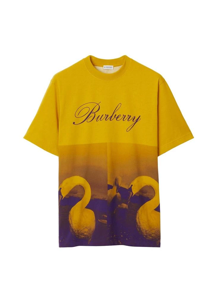 Burberry Swan cotton t-shirt 1