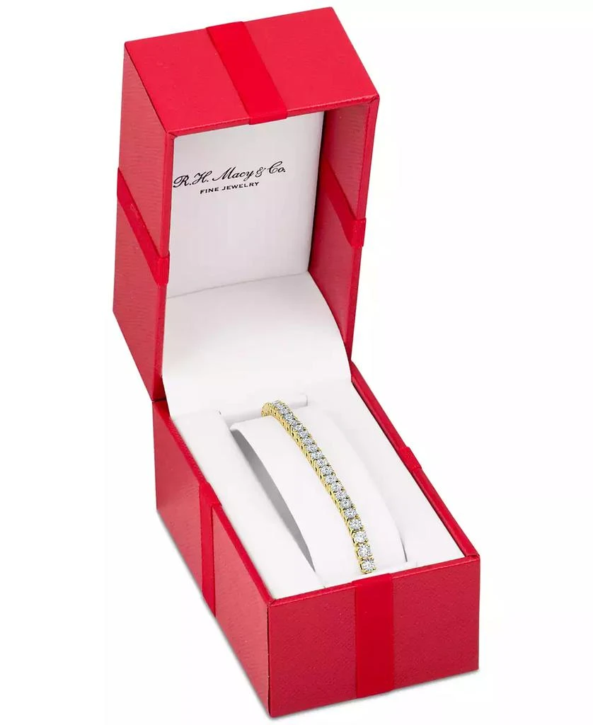 Macy's Diamond Tennis Bracelet (1 ct. t.w.) in Sterling Silver, 14k Gold-Plated Sterling Silver or 14k Rose Gold-Plated Sterling Silver 2