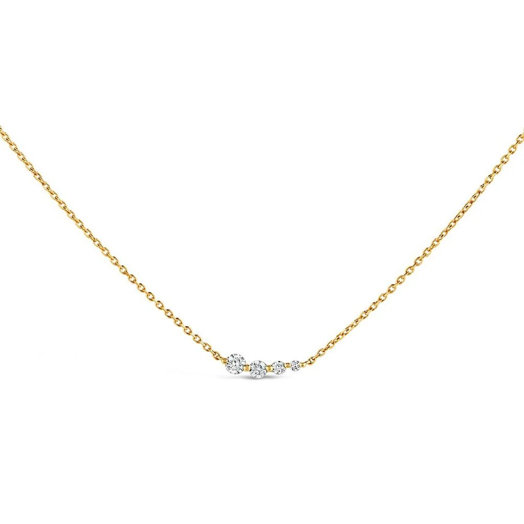 Dinny Hall Shuga solid gold & created diamond tapering scoop necklace 1