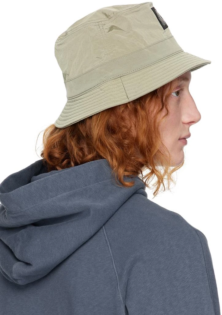 Stone Island Khaki Nylon Metal Bucket Hat 3