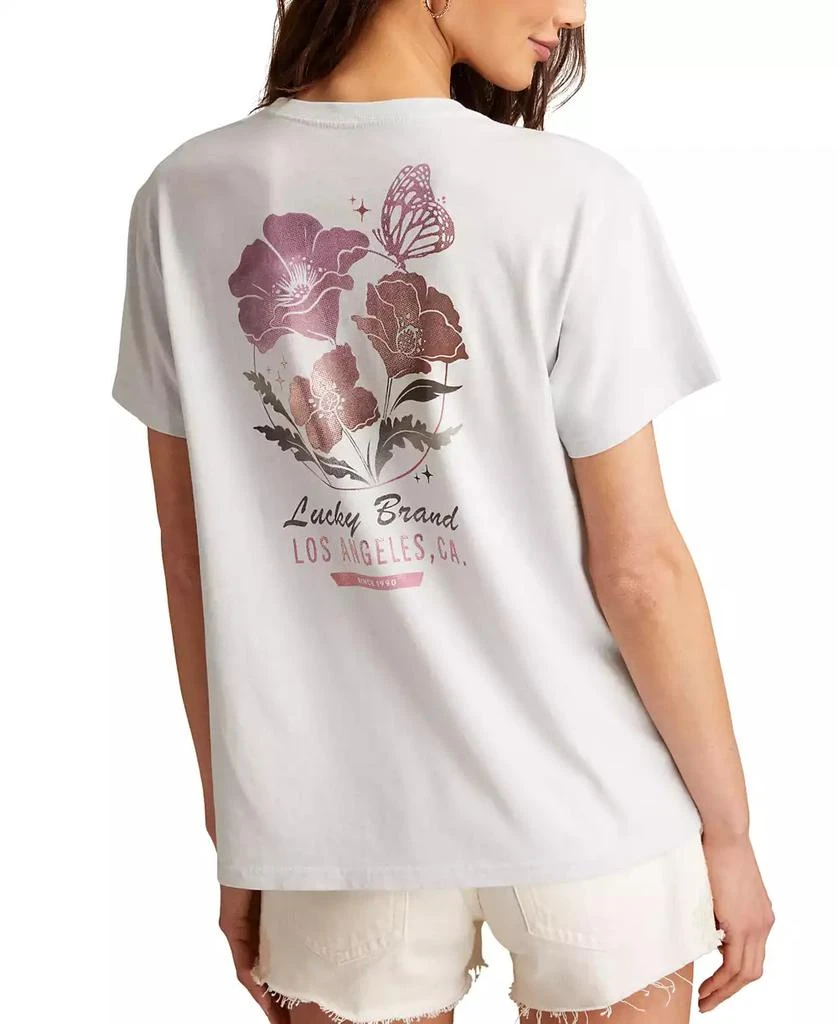 Lucky Brand Women's Graphic-Print Cotton Crewneck T-Shirt 5