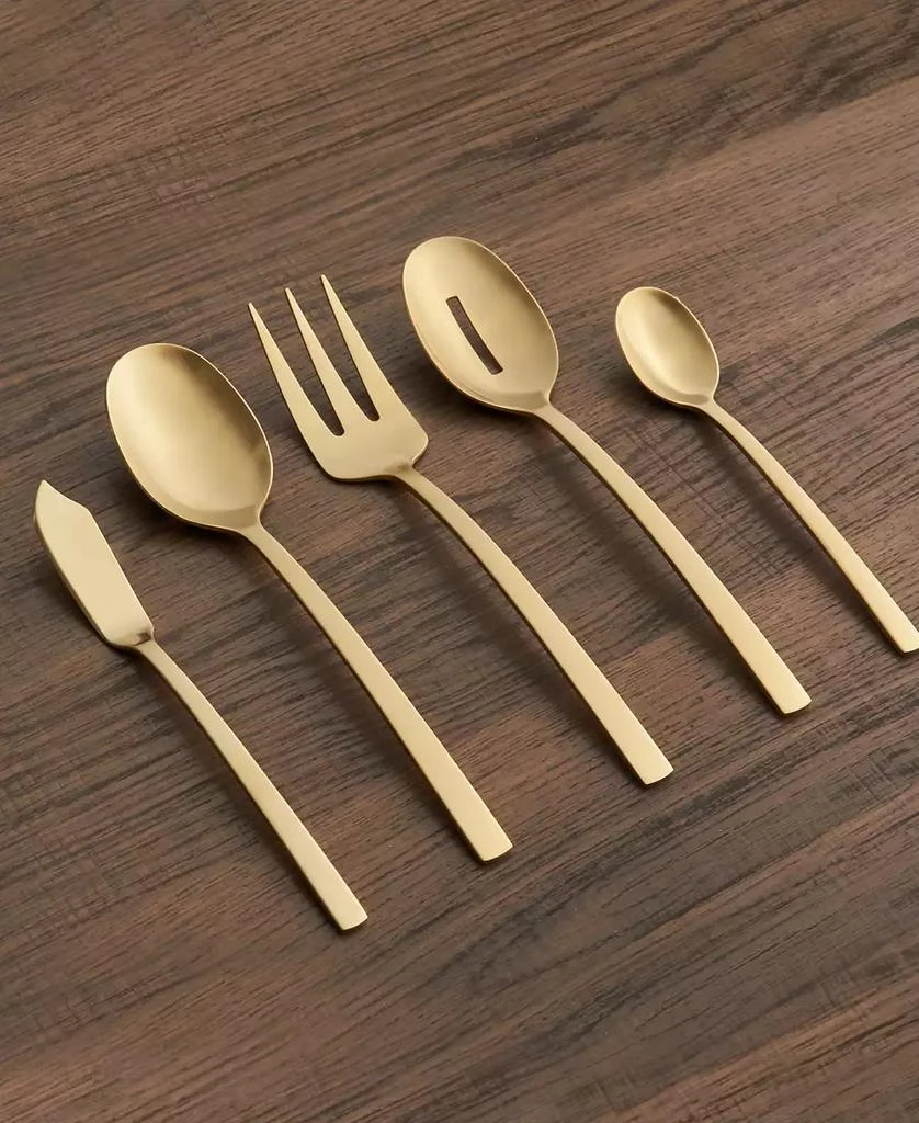 Cambridge Silversmiths Beacon Gold Satin 45-Piece Flatware Set, Service for 8 4